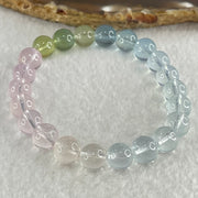 Very Very High Grade Transparent Natural Morganite Beryl Beads Bracelet 19.88g 15.5cm 8.9mm 22 Beads - Huangs Jadeite and Jewelry Pte Ltd
