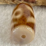 Natural Powerful Tibetan Old Oily Agate Patina Guiren Tairen Human Dzi Bead Totem Amulet Heavenly Master (Tian Zhu) 贵人天诛 4.78g 20.0 by 11.6mm - Huangs Jadeite and Jewelry Pte Ltd