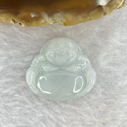 Type A Green Lavender Jadeite Milo Buddha Pendant 4.39g 27.8 by 25.2 by 4.3mm - Huangs Jadeite and Jewelry Pte Ltd
