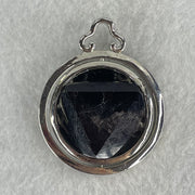 Natural Hypersthene in Stainless Steel Pendant 23.93g 25.0 by 9.4mm - Huangs Jadeite and Jewelry Pte Ltd