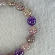 Natural Super 7 Beads Bracelet 32.34g 17.5cm 10.8mm 19 Beads - Huangs Jadeite and Jewelry Pte Ltd