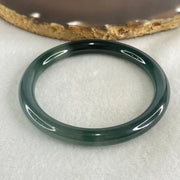 Type A Icy Blueish Green Jadeite Bangle 26.02g Inner Diameter 53.2mm 7.5 by 7.2mm (Close to Perfect) - Huangs Jadeite and Jewelry Pte Ltd