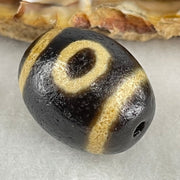 Natural Powerful Tibetan Old Oily Agate Sky Door Serenity 1 Eye Dzi Bead Heavenly Master (Tian Zhu) 一眼天诛 8.26g 20.9g by 16.8mm - Huangs Jadeite and Jewelry Pte Ltd