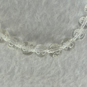 Natural Clear Quartz Beads with Inscription Bracelet 17.94g 15.5cm 8.4mm 23 Beads - Huangs Jadeite and Jewelry Pte Ltd