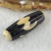 Natural Powerful Tibetan Old Oily Agate Bat with Insect or Happiness Fu Shou Dzi Bead Heavenly Master (Tian Zhu) 蝙蝠昆虫天珠 9.19g 37.7 by 12.5mm - Huangs Jadeite and Jewelry Pte Ltd