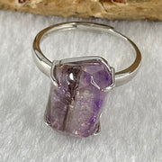 Natural Super 7 in S925 Sliver Ring (Adjustable Size) 3.77g 13.6 by 10.0 by 7.7mm - Huangs Jadeite and Jewelry Pte Ltd