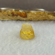 Natural Golden Rutilated Pixiu Charm 2.61g 18.0 by 11.8 by 7.8mm - Huangs Jadeite and Jewelry Pte Ltd