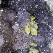 Natural Brazil Triangular Shape Amethyst with White Calcite and  Cacoxenite Cave 24.119,6g 310.0 by 275.0 by 460.0mm - Huangs Jadeite and Jewelry Pte Ltd