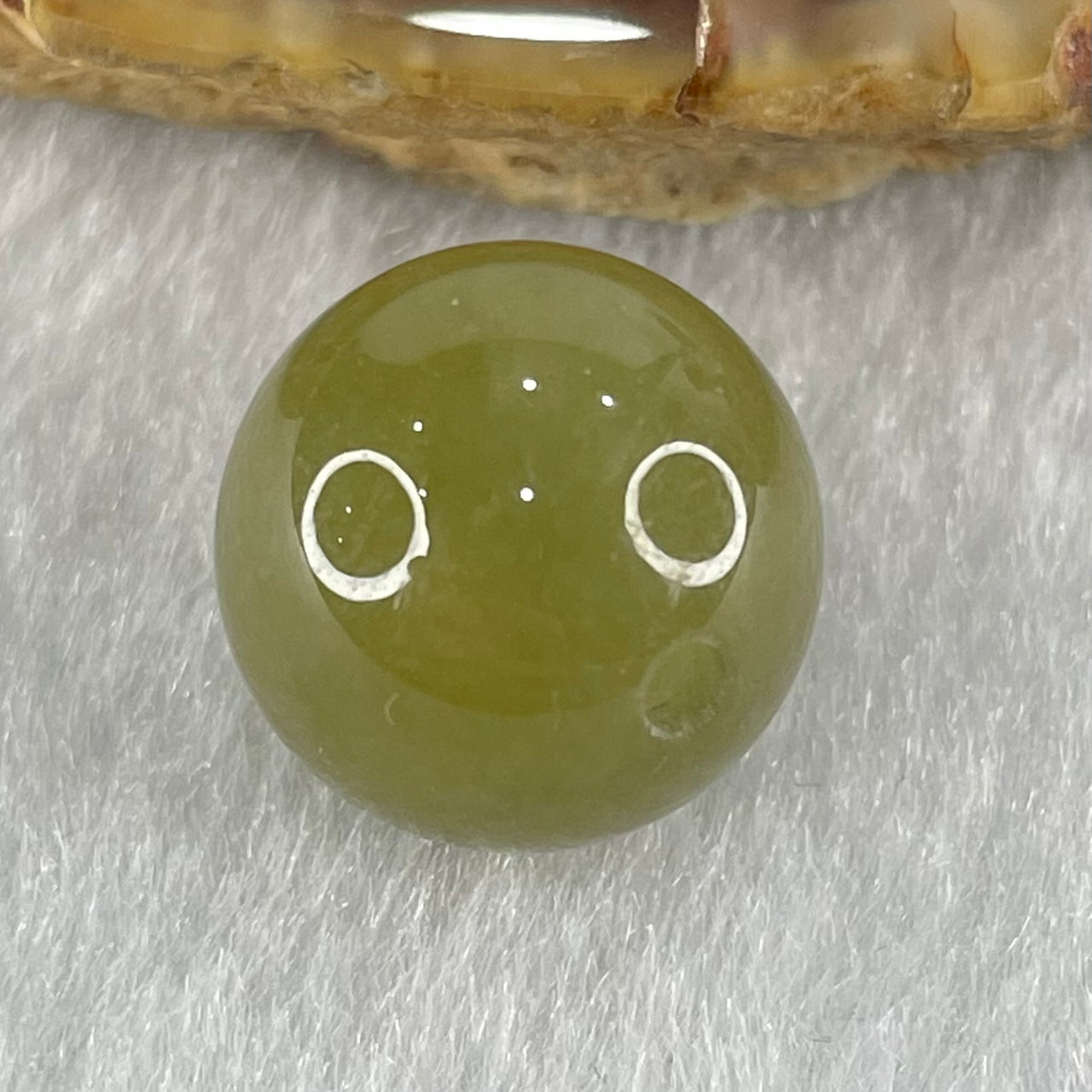Type A Brown Jadeite Bead For Bracelet/Necklace 4.40g 13.8mm - Huangs Jadeite and Jewelry Pte Ltd