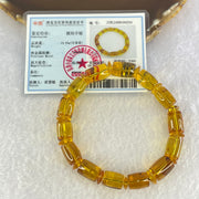 Natural Yellow Amber Lulu Tong Bracelet 13.43g 19cm 13.0 by 10.3mm 14 Lulu Tong - Huangs Jadeite and Jewelry Pte Ltd