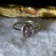 Very Good Grade Natural Super 7 S925 Silver Ring (Adjustable Size) 1.90g 9.4 by 7.6 by 5.5mm - Huangs Jadeite and Jewelry Pte Ltd