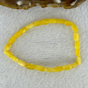 Natural Butterscotch Amber Beads Bracelet 2.29g 15.5cm 5.1mm 24pcs - Huangs Jadeite and Jewelry Pte Ltd