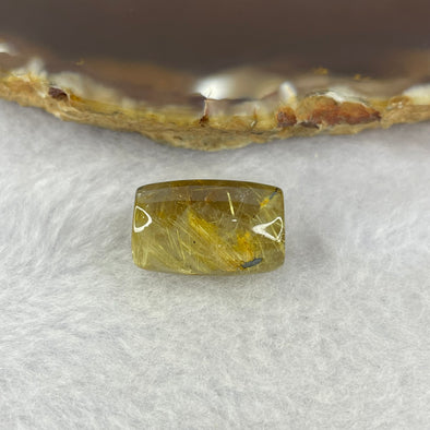 Good Grade Natural Golden Rutilated Quartz Crystal Lulu Tong Barrel 天然金顺发晶水晶露露通桶 
3.84g 17.2 by 17.2mm - Huangs Jadeite and Jewelry Pte Ltd