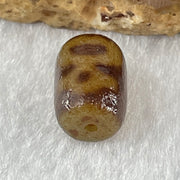 Natural Powerful Tibetan Old Oily Agate Double Cai Shen God of Fortune Dzi Bead Heavenly Master (Tian Zhu) 双财神爷天珠 1.78g 12.8 by 9.0mm - Huangs Jadeite and Jewelry Pte Ltd