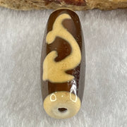 Natural Powerful Tibetan Old Oily Agate Ruyi Dzi Bead Heavenly Master (Tian Zhu) 如意天珠 8.97g 37.2 by 12.4mm - Huangs Jadeite and Jewelry Pte Ltd