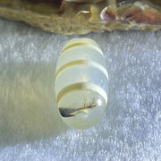 Natural Powerful Tibetan Old Oily Agate 3-Lines Dzi Bead Heavenly Master (Tian Zhu) 三行天诛 3.26g 19.5 by 10.6mm - Huangs Jadeite and Jewelry Pte Ltd