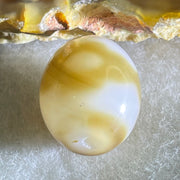 Natural Powerful Tibetan Old Oily Agate 3 Eyes Dzi Bead Heavenly Master (Tian Zhu) 三眼天诛 2.90g 14.1 by 12.1mm - Huangs Jadeite and Jewelry Pte Ltd