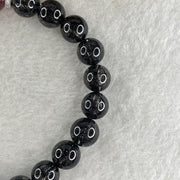 Natural Black Rutilated Quartz with Strawberry Quartz Beads Bracelet 17.79g 16cm 8.2mm 22Beads - 9.4mm 1Bead - Huangs Jadeite and Jewelry Pte Ltd