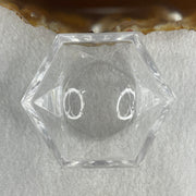 Natural Orange Calcite Ball with Clear Acrylic Display 545.43g 72.0 by 91.0mm - Huangs Jadeite and Jewelry Pte Ltd