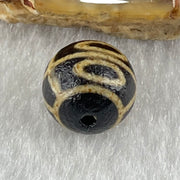 Natural Powerful Tibetan Old Oily Agate 4 Eyes Dzi Bead Heavenly Master (Tian Zhu) 四眼天诛 1.55g 10.2 by 10.5mm - Huangs Jadeite and Jewelry Pte Ltd