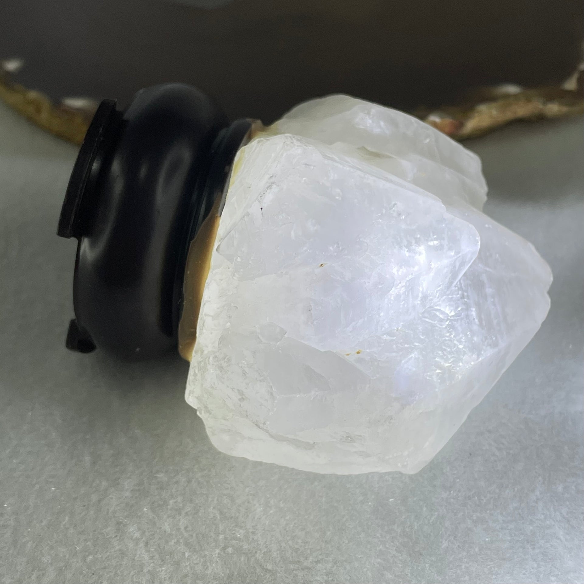 Natural Milky White Quartz Display 241.05g 84.2 by 48.5 by 77.0mm - Huangs Jadeite and Jewelry Pte Ltd