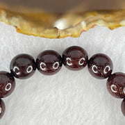 Natural Blood Rosewood Beads Bracelet 天然血檀手链 10.35g 17cm 10.5mm 19 Beads - Huangs Jadeite and Jewelry Pte Ltd