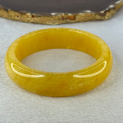 Yellow Quartzite Jade Bangle 天山玉手镯 Internal Diameter 62.6mm 74.70g 18.1 by 8.8mm - Huangs Jadeite and Jewelry Pte Ltd