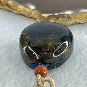 Natural Medicine Flower Amber Pendant 16.72g 36.2 by 32.5 by 17.5mm - Huangs Jadeite and Jewelry Pte Ltd