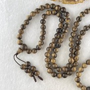 Natural Vietnam Agarwood Beads Necklace 天然越南惠安沉香项链 21.24g 70cm 6.9mm 110 Beads - Huangs Jadeite and Jewelry Pte Ltd
