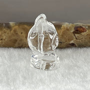 Natural Clear Quartz Labubu Charm Display 3.49g 19.2 by 12.3 by 11.1mm - Huangs Jadeite and Jewelry Pte Ltd