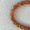 Good Grade Natural Sunstone, Heliolite and Aventurine Feldapar Beads Bracelet 天然金太阳日光石珠手链 14.99g 15cm 8.0mm 24 Beads - Huangs Jadeite and Jewelry Pte Ltd
