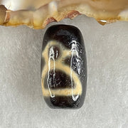 Natural Powerful Tibetan Old Oily Agate 2 Cai Shen Dzi Bead Heavenly Master (Tian Zhu) 3.32g 19.2 by 10.5mm - Huangs Jadeite and Jewelry Pte Ltd