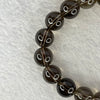 Natural Smoky Quartz Bracelet 42.19g 18cm 12.3mm 17 Beads - Huangs Jadeite and Jewelry Pte Ltd