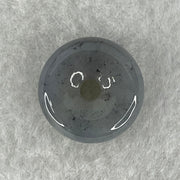 Type A Wuji Grey Jadeite Ping An Kou Donut Charm Pendant 3.33g 16.5 by 5.9mm - Huangs Jadeite and Jewelry Pte Ltd