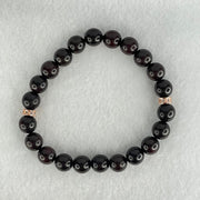 Natural Rosewood Beads Bracelet 8.03g 15.5cm 8.2mm 22 Beads - Huangs Jadeite and Jewelry Pte Ltd