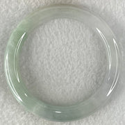 Type A Light Blueish Green Jadeite Bangle 43.08g Internal Diameter 52.3mm 9.4 by 9.2mm (Close to Perfect) - Huangs Jadeite and Jewelry Pte Ltd