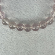 Natural Rose Quartz Beads Bracelet 天然玫瑰石英珠手链 22.49g 17cm 9.1mm 22 Beads - Huangs Jadeite and Jewelry Pte Ltd