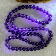 Good Grade Natural Amethyst Necklace 39.39g 52cm 7.2mm 79 Beads - Huangs Jadeite and Jewelry Pte Ltd