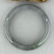 Type A Grey Wuji with Lavender and Green Jadeite Bangle Internal Diameter 56.2mm 61.48g 15.4 by 8.5mm (Slight Internal Lines) - Huangs Jadeite and Jewelry Pte Ltd