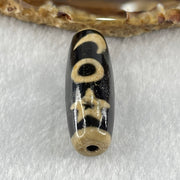 Natural Powerful Tibetan Old Oily Agate Guan Yin with Moon Sun Star Dzi Bead Heavenly Master (Tian Zhu) 观音天珠 9.43g 37.9 by 12.6mm - Huangs Jadeite and Jewelry Pte Ltd