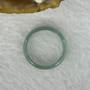 Type A ICY Blueish Green Jadeite Ring 1.24g 4.2 by 2.1mm US4.5 HK9.5mm - Huangs Jadeite and Jewelry Pte Ltd