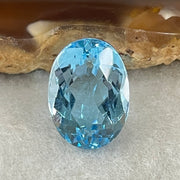 Natural Sky Blue Topaz Oval Shape 8.16ct 13.8  by 9.9 by 6.9mm - Huangs Jadeite and Jewelry Pte Ltd
