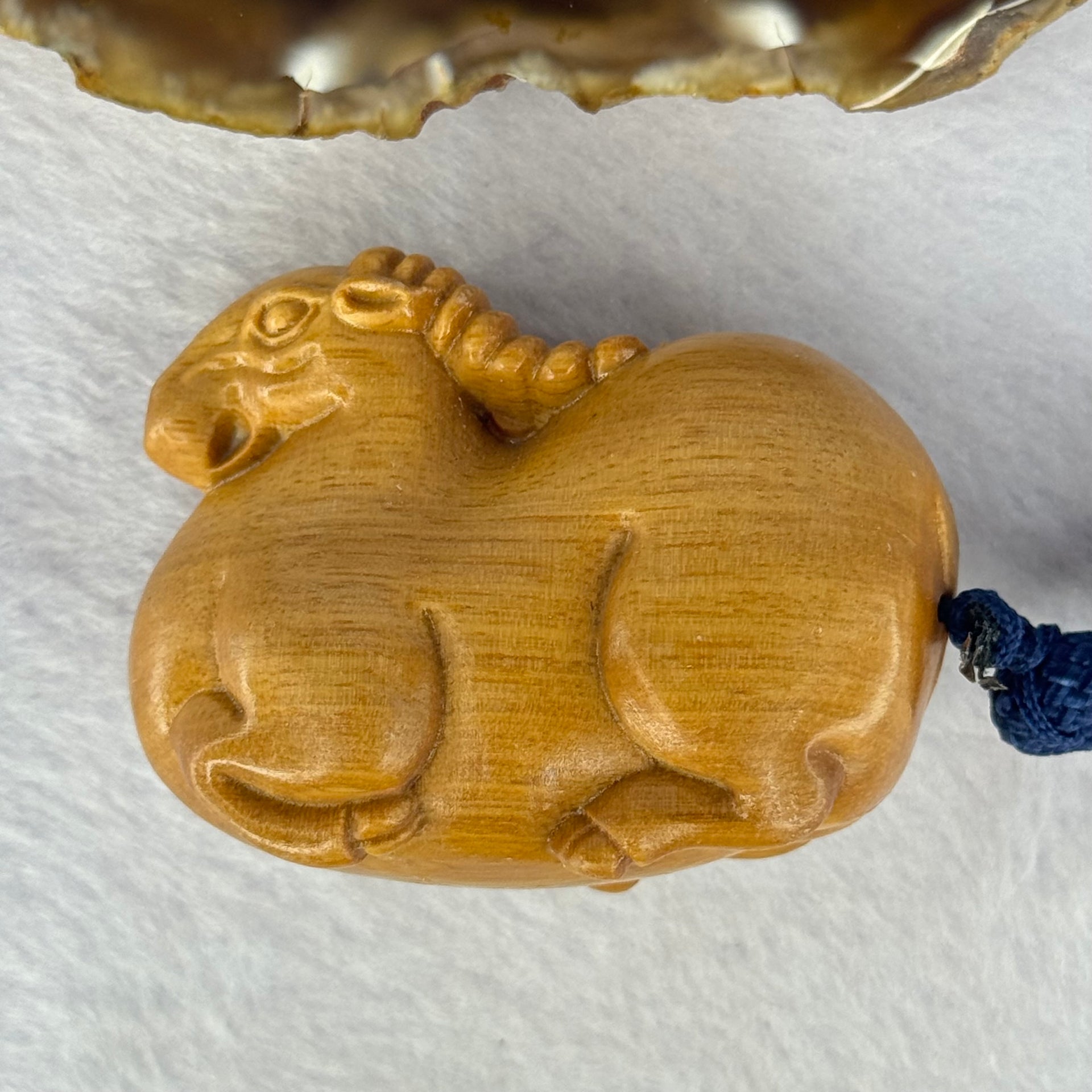 Natural Sandalwood Goat Wooden Handplay 天然檀香羊手把件 68.77g 61.1 by 34.7 by 45.2mm - Huangs Jadeite and Jewelry Pte Ltd