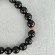 Natural Rosewood Beads Bracelet 8.03g 15.5cm 8.2mm 22 Beads - Huangs Jadeite and Jewelry Pte Ltd