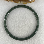 Natural Type A Green Jadeite Bangle | 62.1mm Inner Diameter (13.08g 5.0x5.1mm | Perfect Flawless Grade | Heart Harmony & Infinite Abundance) - Huangs Jadeite and Jewelry Pte Ltd