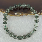 Very Good Grade Natural Green Phantom Quartz Beads Bracelet 20.41g 16.5cm 8.7mm 23 Beads - Huangs Jadeite and Jewelry Pte Ltd