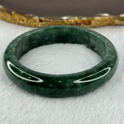 Type A Full Green Jadeite Bangle 74.55g Internal Diameter 59.1mm 14.3 by 10.4mm (Very Slight Internal Line) - Huangs Jadeite and Jewelry Pte Ltd