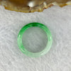 Type A Green with Spicy Green Piao Hua Jadeite Ring 3.49g 5.7 by 3.5 mm US 8.25 / HK 18 (Very Slight Internal Line) - Huangs Jadeite and Jewelry Pte Ltd
