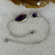 Above Average Natural Super 7 in S925 Sliver Bracelet 3.61g 15.8 by 7.7 by 5.5mm - Huangs Jadeite and Jewelry Pte Ltd