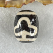 Natural Powerful Tibetan Old Oily Agate Double Bodhi Tree Dzi Bead Heavenly Master (Tian Zhu) 菩提树天珠 5.00g 17.9 by 13.5mm - Huangs Jadeite and Jewelry Pte Ltd